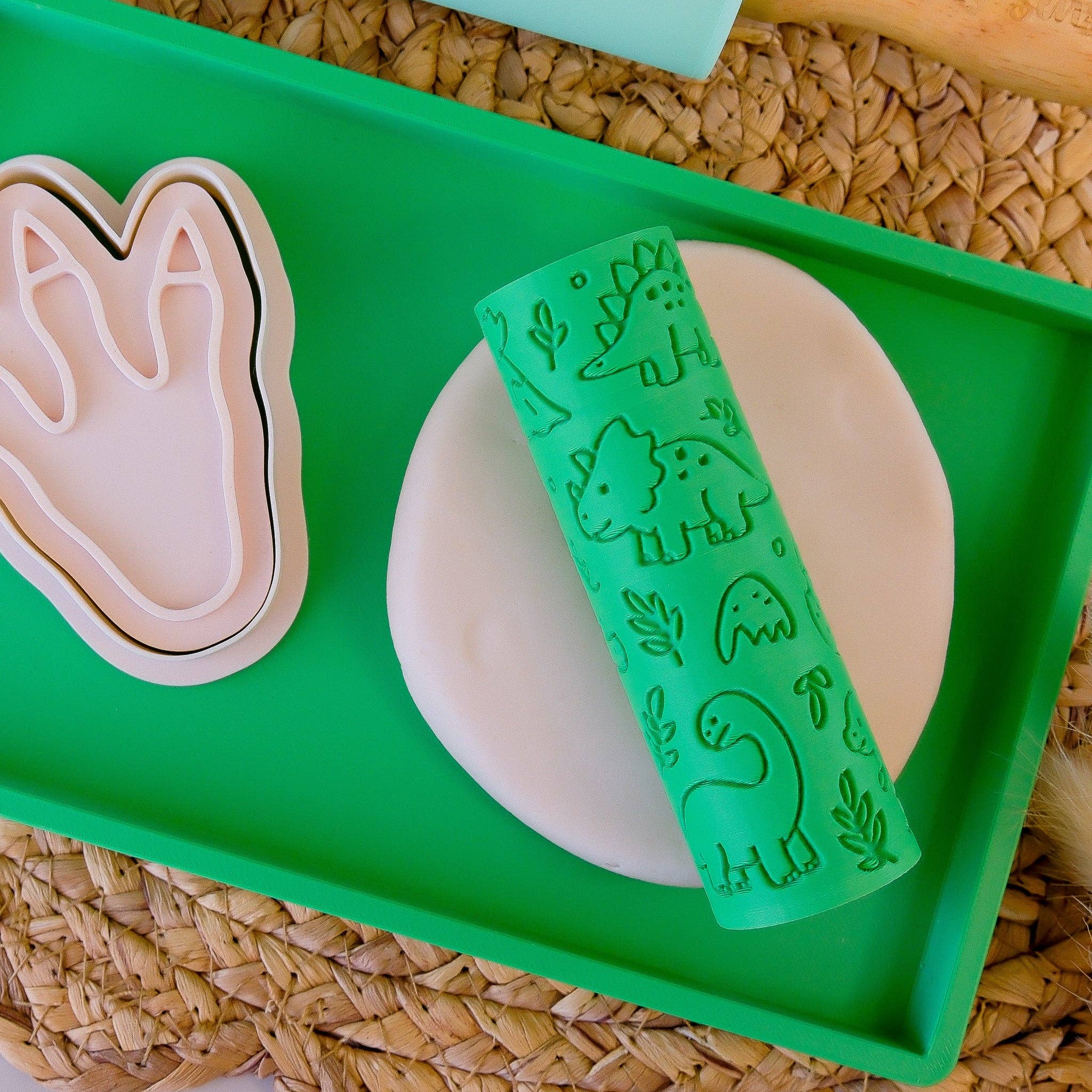 Play Sense – wholesale Slajm - Barn – Eco Texturerad Rulle | Dinosaurie3