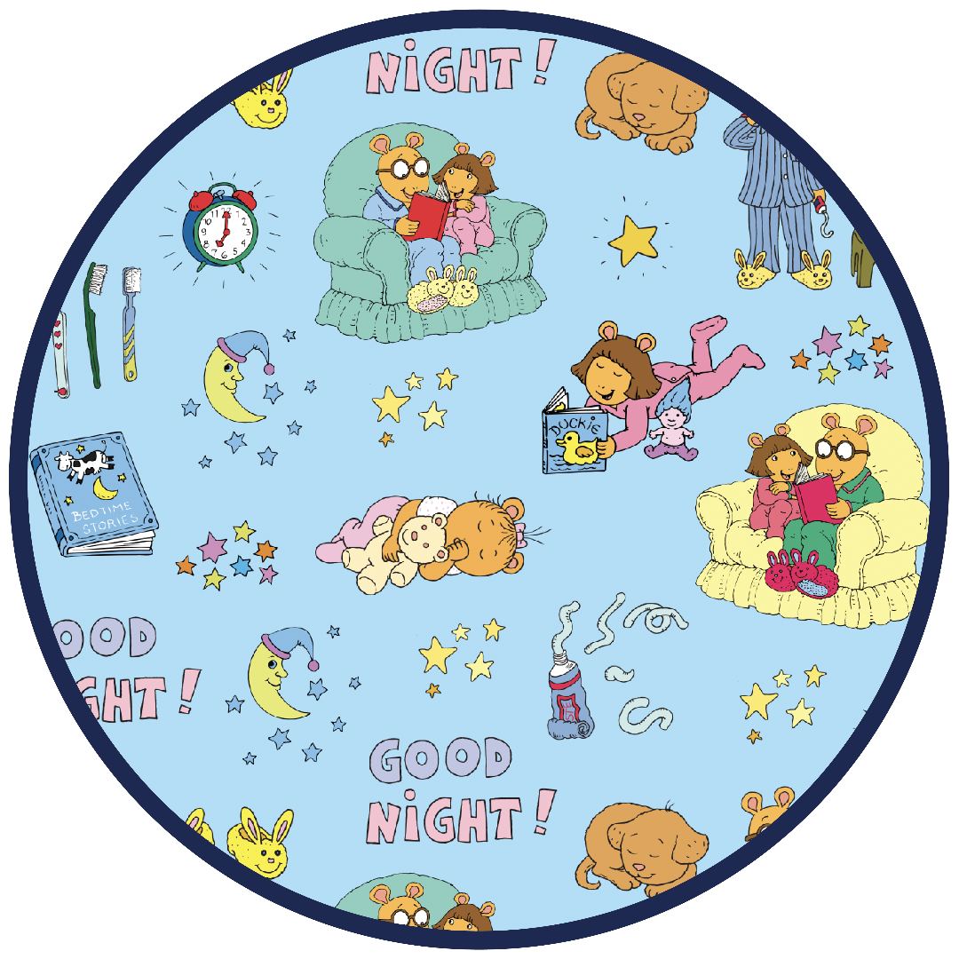 Blue Multi Good Night Arthur™ Bamboo Convertible Baby Pajamas for wholesale on Faire8