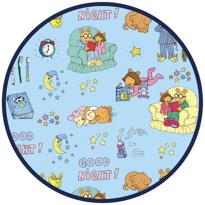 Blue Multi Good Night Arthur™ Bamboo Convertible Baby Pajamas for wholesale on Faire8