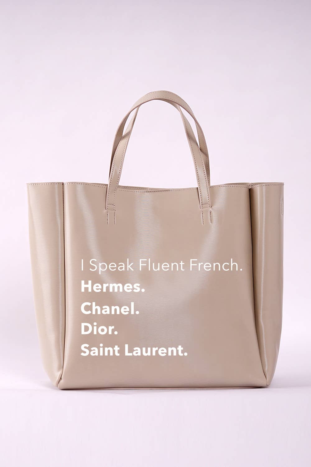 i speak fluent french tote