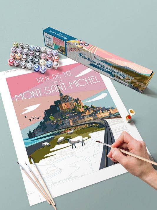 Paint by number Kit - Mont Saint Michel pour la vente par La Loutre