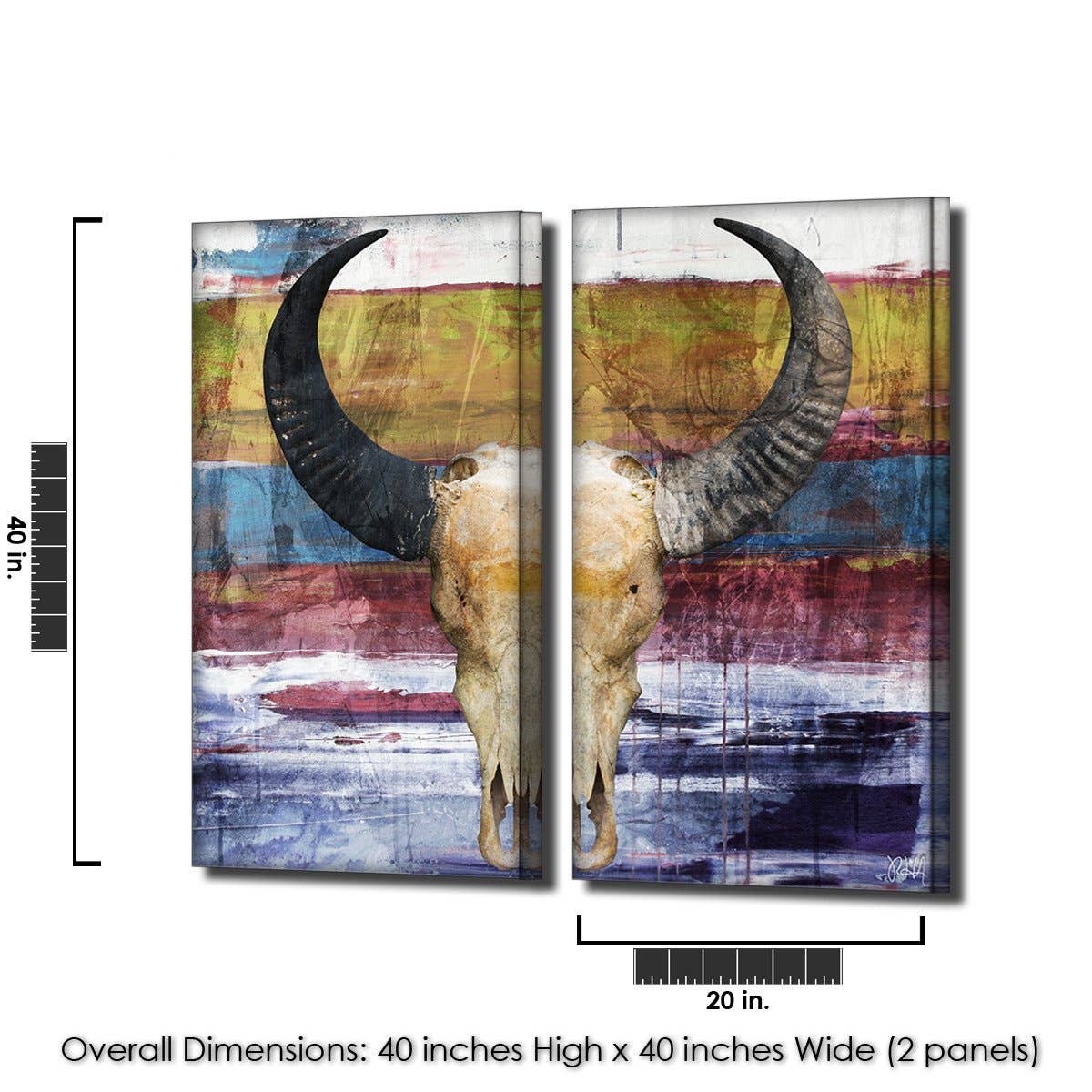 Ready2hangart, Inc. - Wholesale Gallery Wall Set - Born2BWild XIX' Canvas Wall Art3