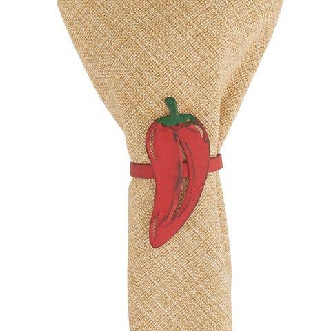 Park Designs - Wholesale Napkin Ring - Chili Pepper Napkin Ring - Red