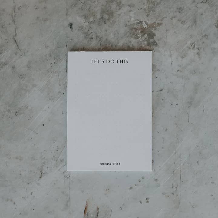 Block Let's do this (PU = 10 pcs) for wholesale by Eulenschnitt