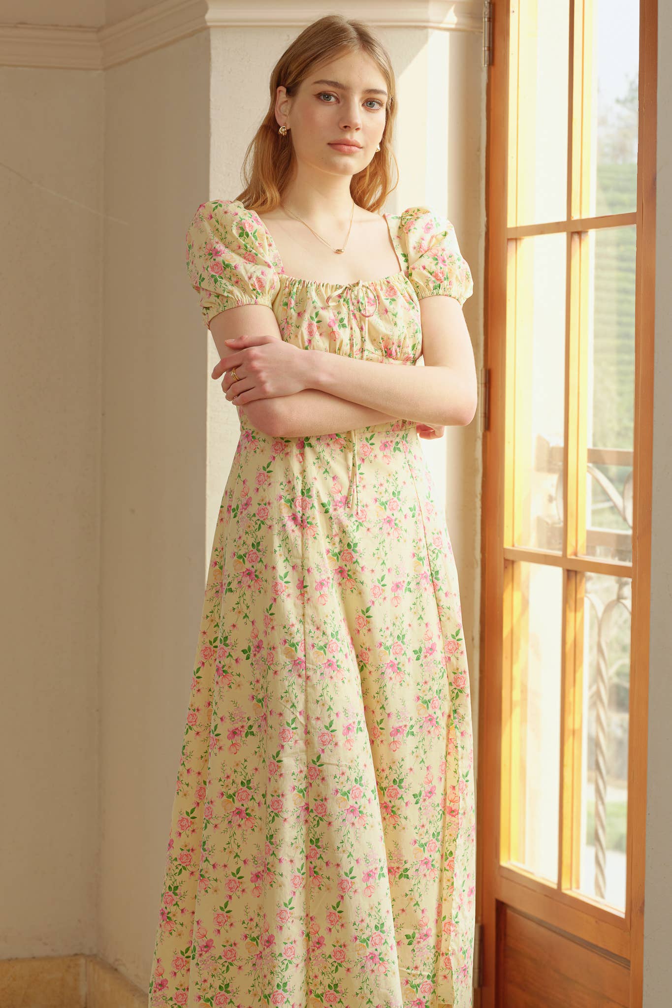 ROSIE POSIE - Wholesale Dress - Women's - RP2346 - Vintage Garden Party Midi Dress6