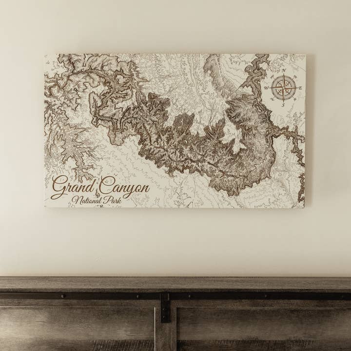 Fire & Pine - Wholesale Map - Custom: Existing Engraved Wood Map