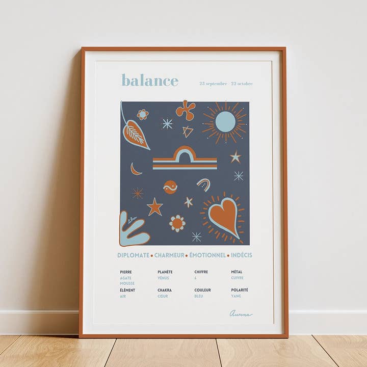 Libra astrologiske tegn for engroshandel hos Awena Studio