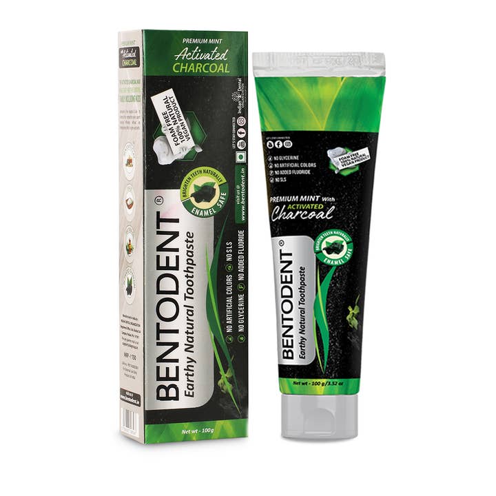 bentodent - Wholesale Toothpaste - Bentodent Activated Charcoal with Mint Natural Toothpaste0