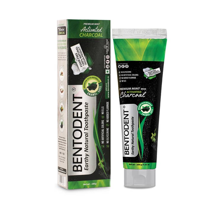 bentodent - Wholesale Toothpaste - Bentodent Activated Charcoal with Mint Natural Toothpaste0