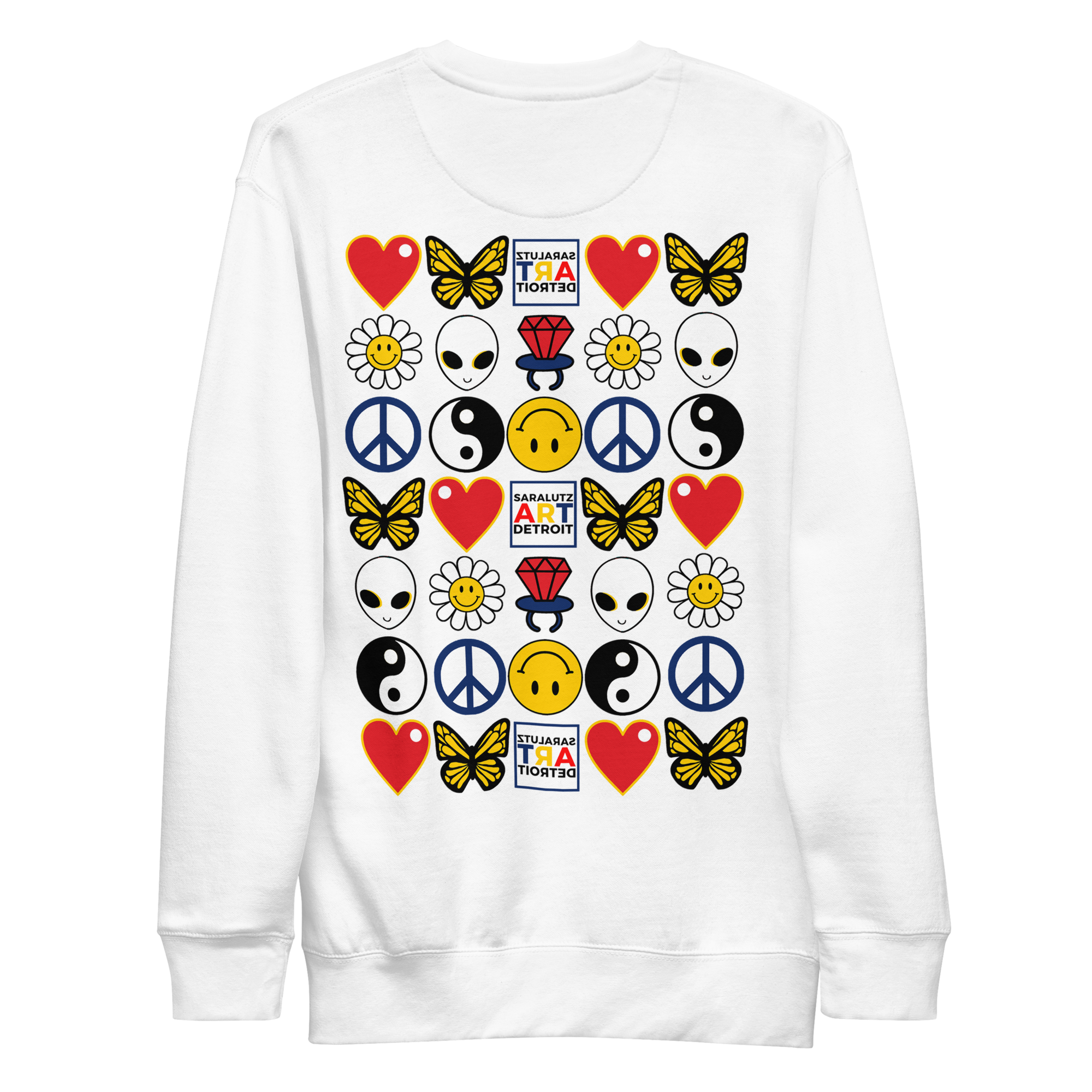 Sara Lutz Art - Wholesale Sweatshirt - Unisex - Daisy Patch Embroidered Sweatshirt5