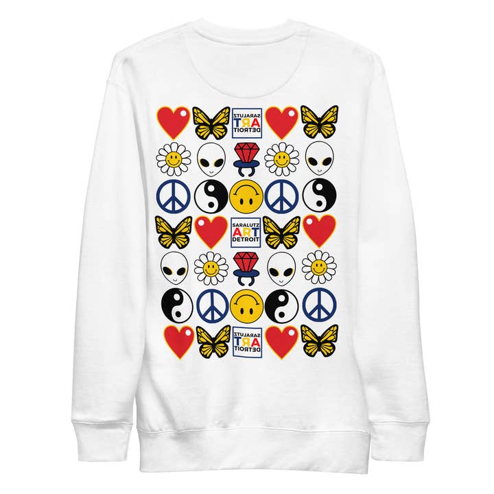 Sara Lutz Art - Wholesale Sweatshirt - Unisex - Daisy Patch Embroidered Sweatshirt5
