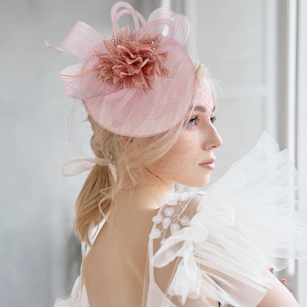 Sensibling Corp. - Wholesale Fascinator Hat - Women's - Bow Flower Feather Mesh Fascinator / Headband19