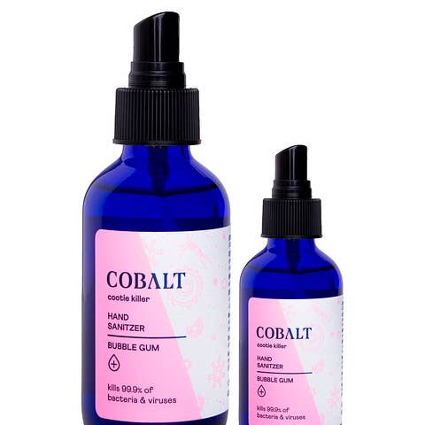 Cobalt - Wholesale Hand Sanitizer - Bubblegum Hand Sanitizer 100ml Glass1