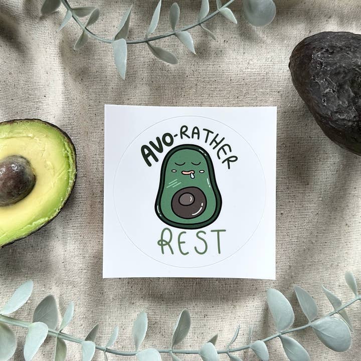 Avo-rather Rest Sticker for wholesale by Sik Fan Studio