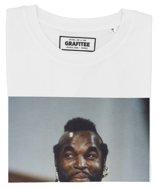 White Laurence Tureaud T-shirt - Celebrity Movie Photo Tee-shirt for wholesale on Faire1