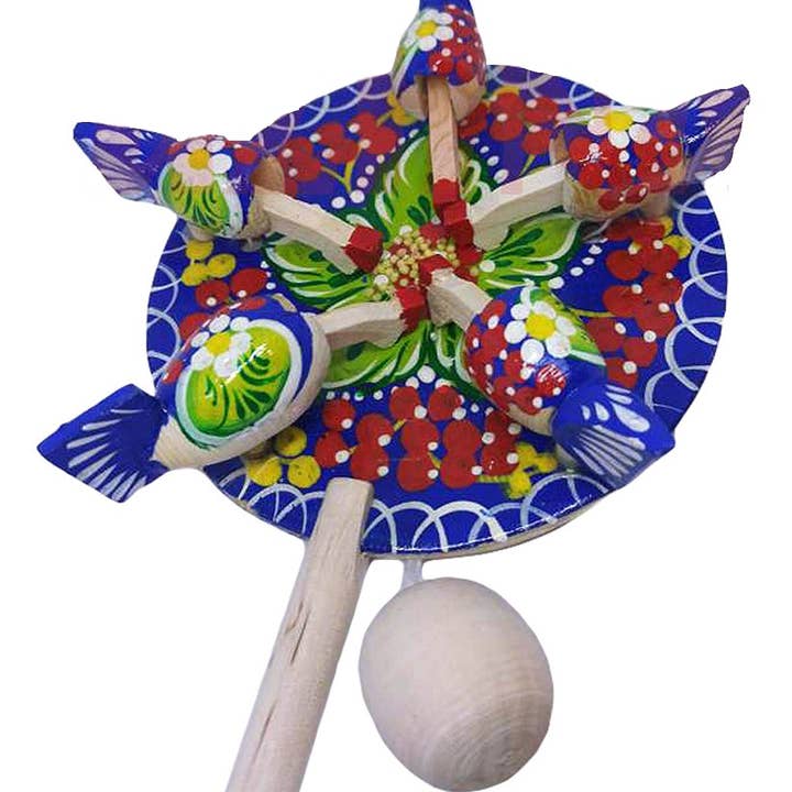 GSZ corporation DBA Gabriella's Gifts - Wholesale Wood Toy - Kids - Hand Painted Wooden Pecking Chickens Hens Toy4