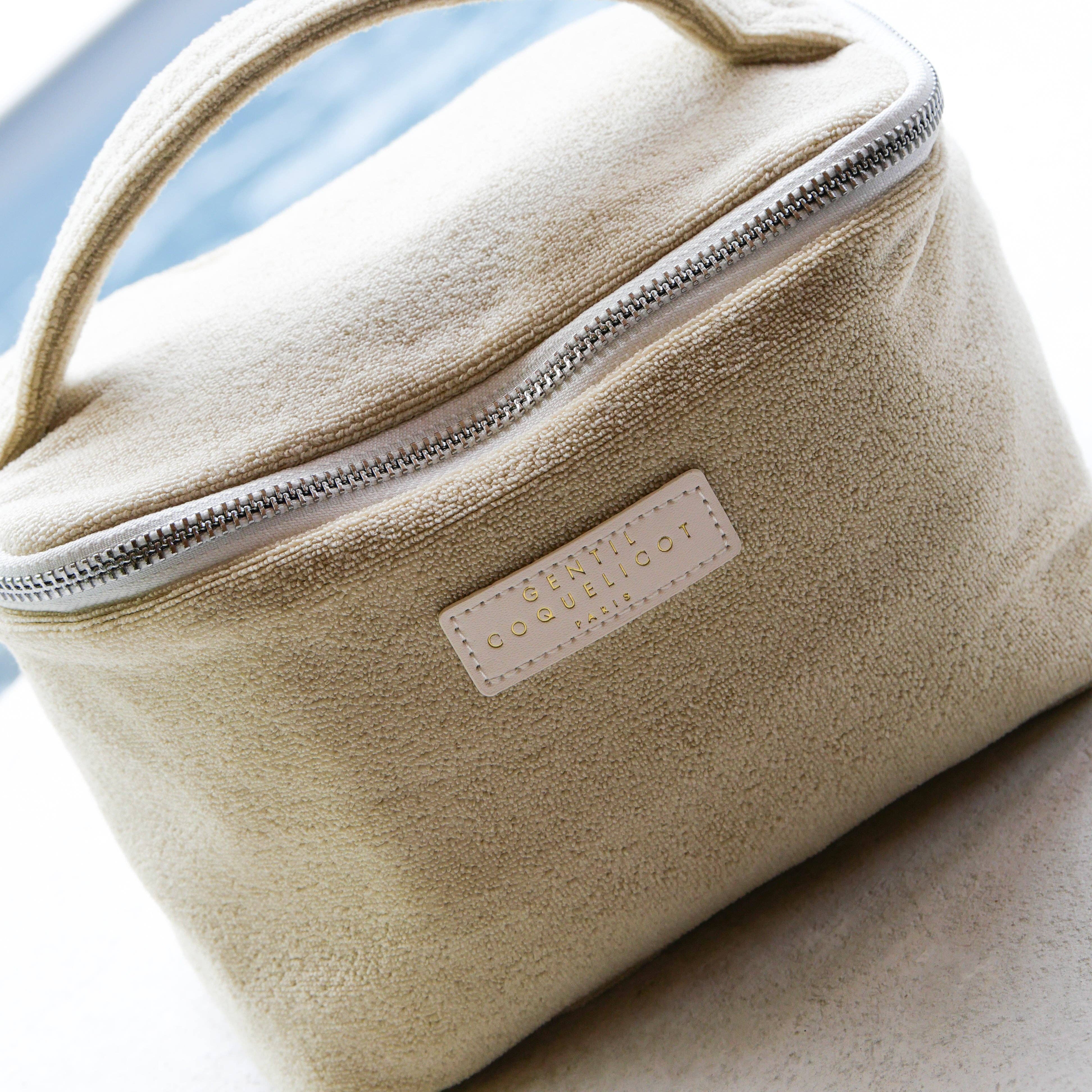 Gentil Coquelicot Paris - Wholesale Makeup/Cosmetic Bag - Checkered sponge vanity (3 colors)2