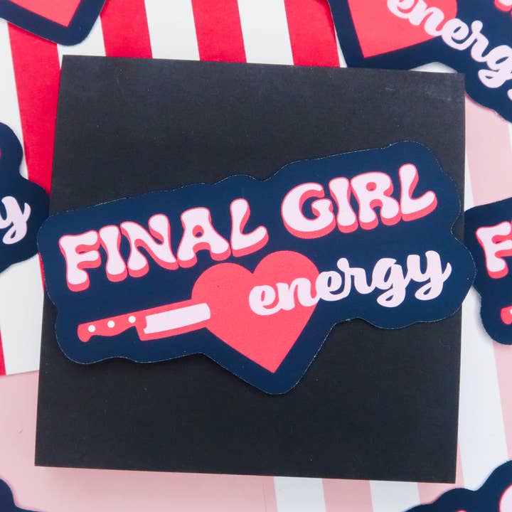 Final Girl Energy Sticker for wholesale by Hello Sourdough