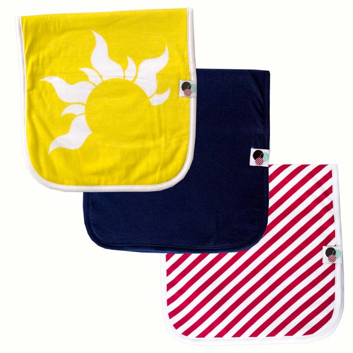 SUNNY | Premium Burp Cloths for wholesale by Glossydots Baby