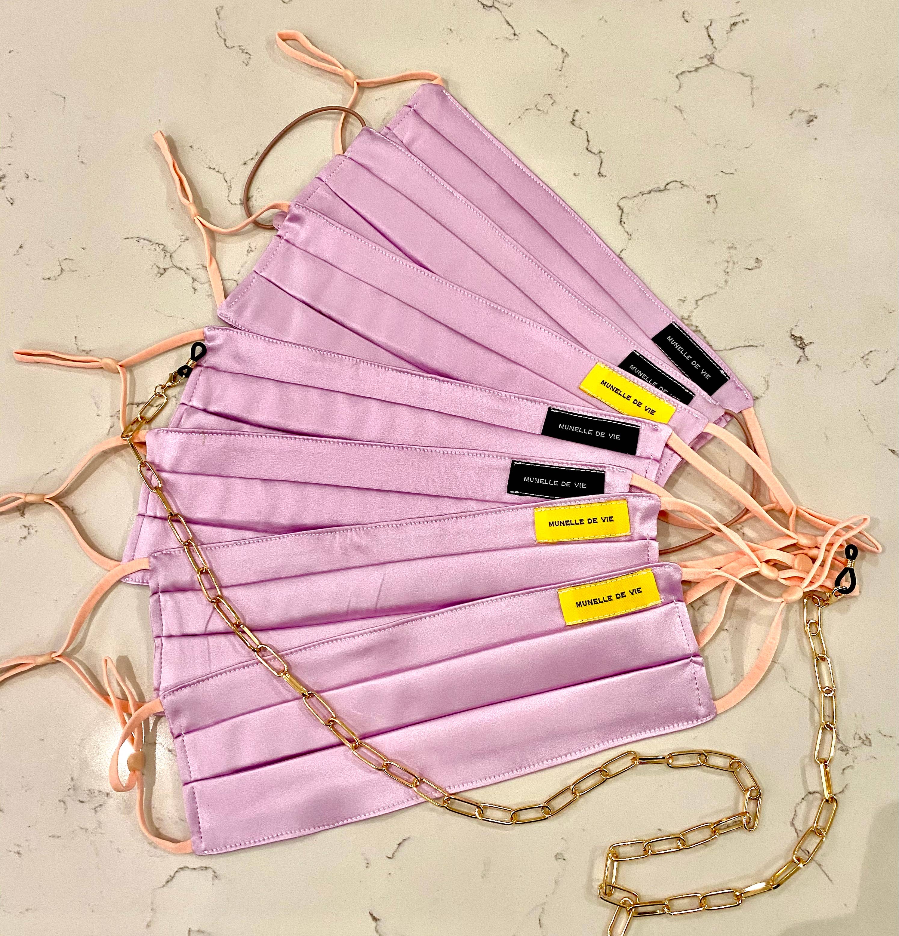 MUNELLE DE VIE – Großhandel Nicht-medizinische Einwegmaske – Munelle De Vie Handgefertigte Gesichtsmaske aus Seide4