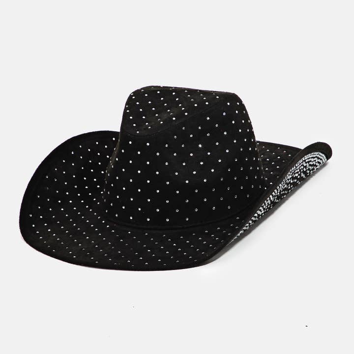 Collections by Fame Accessories - Wholesale Cowboy Hat - Women's - Western Studded Pattern Cowboy Hat3