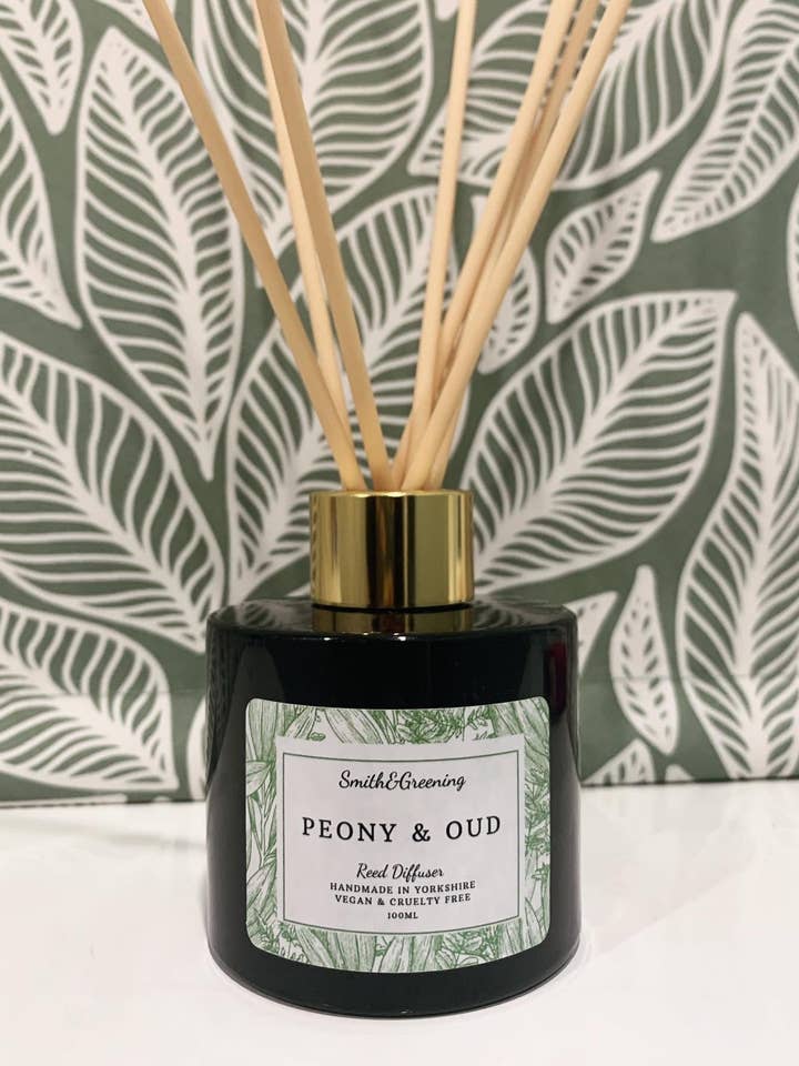 Peony & Oud Reed Diffuser for wholesale by Smith & Greening