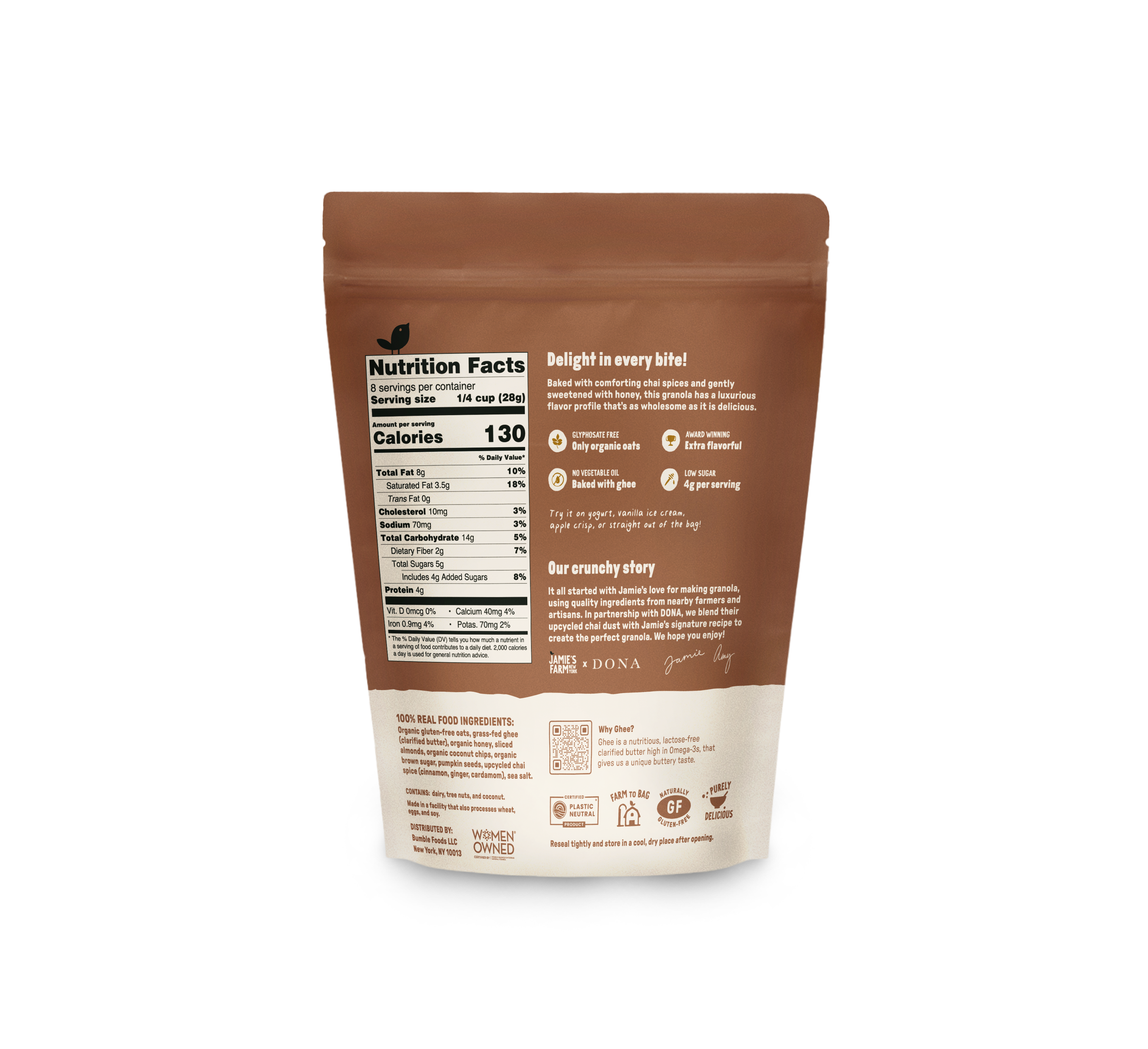 Jamie's Farm - Wholesale Granola - Chai Streusel Granola - DONA Collab - Gluten-Free & Organic3