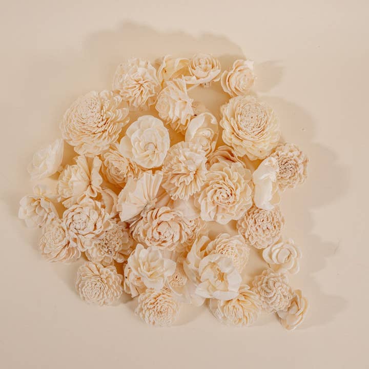 Sola Wood Flowers - Wholesale Artificial Flowers - 400 Random Assortment (No Bark)
