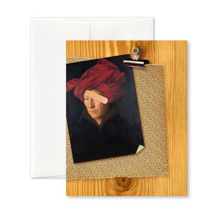 “Ophthalmology” (gent) A2 get-well notecard for wholesale by Pictrix Design