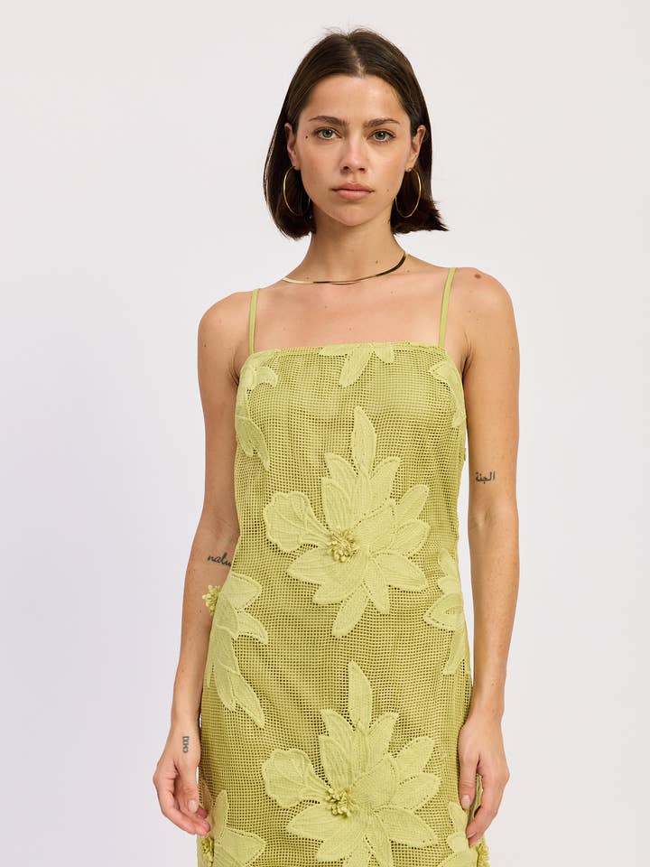 ROBE À APPLIQUÉS FLORAUX MINIATURE pour la vente par Emory Park