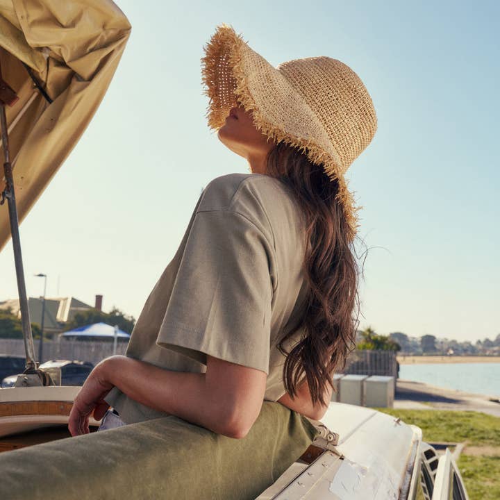 Ace of Something – Engroshandel Bucket hat - Dame – Indra Hæklet Bøllehat i Natur
