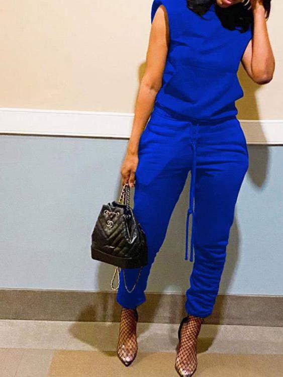 Ensemble de pantalons à capuchon et à cordon de serrage en camouflage pour la vente par Queen Fashion