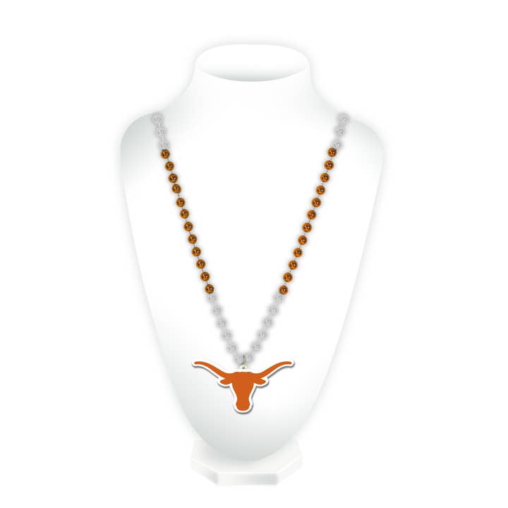 Rico Industries - Wholesale Beaded/Pearl Necklace - NCAA Texas Sports Beads
