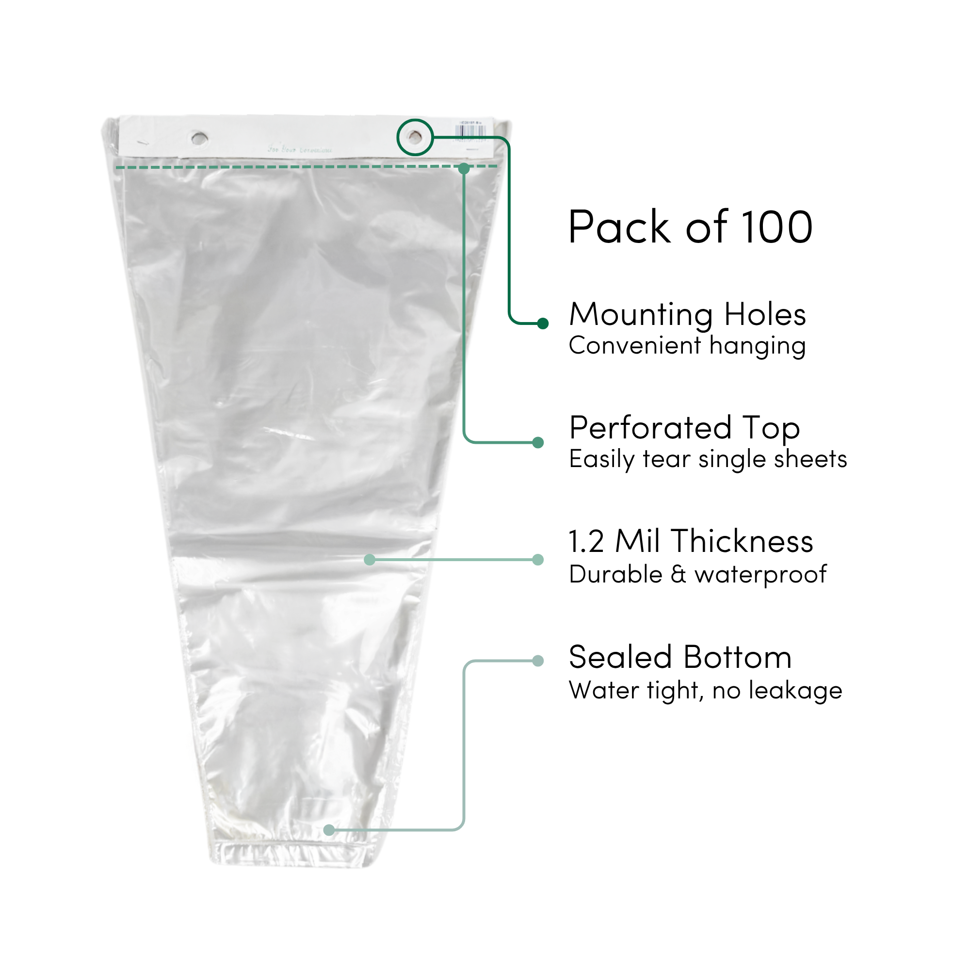 Jacobson - Wholesale Cellophane Bag - 1.2Mil Bottom Sealed Floral Sleeves - Pack of 1001