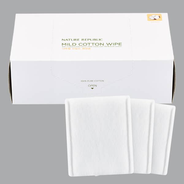 NATURE REPUBLIC Beauty Tool Natural Mild Cotton Wipe for wholesale by EMC