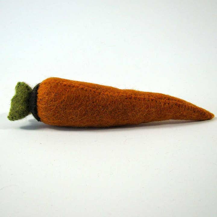 Papoose Toys - Wholesale Stuffed/Plush Toy - Kids & Baby - Felted Wool Vegetables - Carrot, Zucchini, Mushroom
