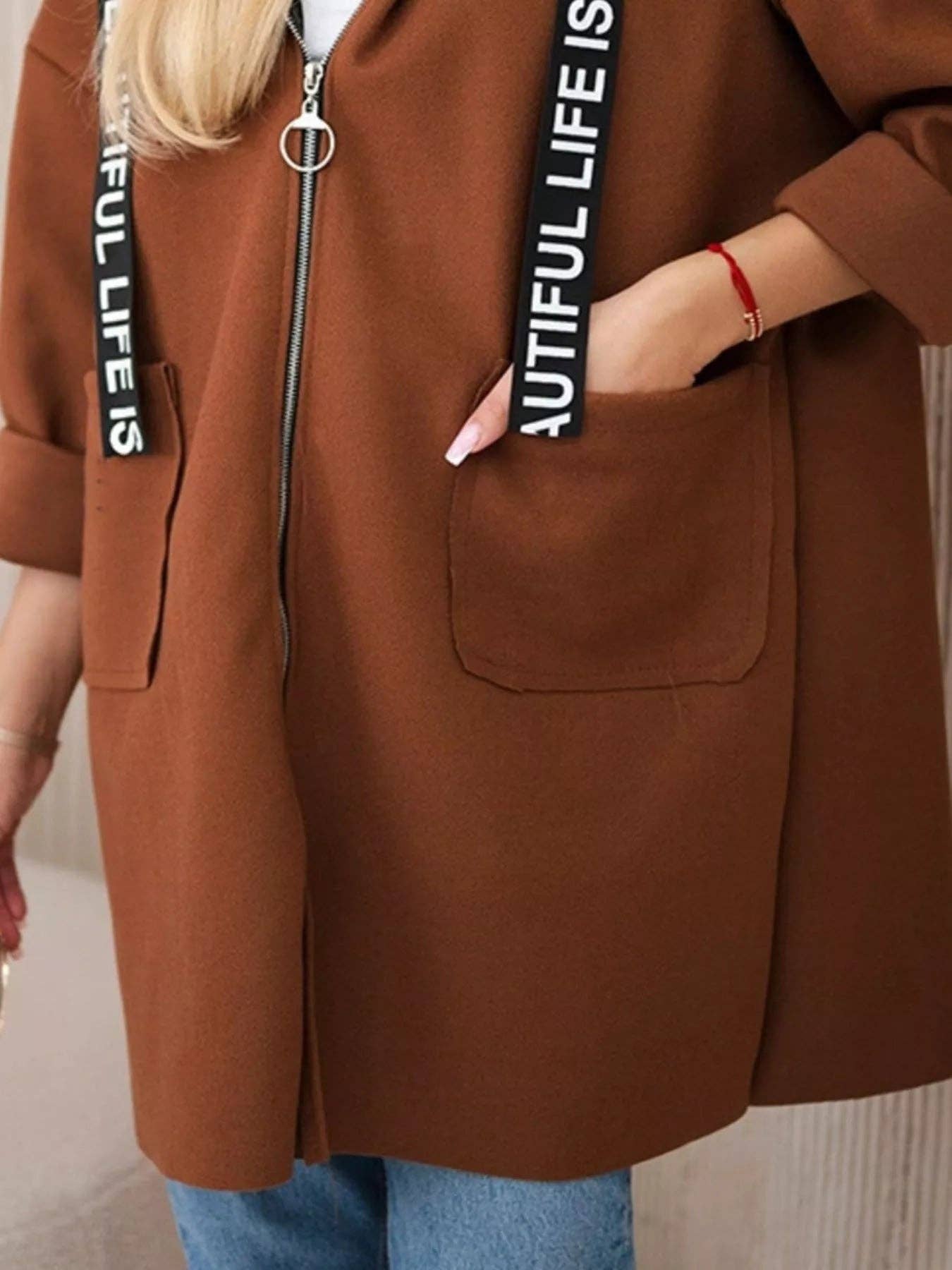 React Activewear – wholesale Hoodie – Women's – Full Size Hooded Zip-Up Longline Outerwear Plus Size14