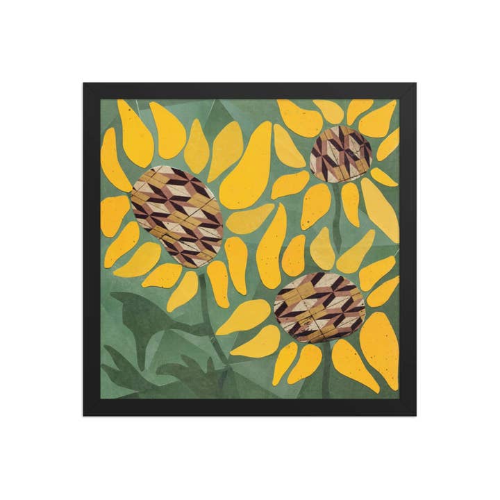 more the merrlier - Wholesale Art Print - Sunflower Collage Art Print