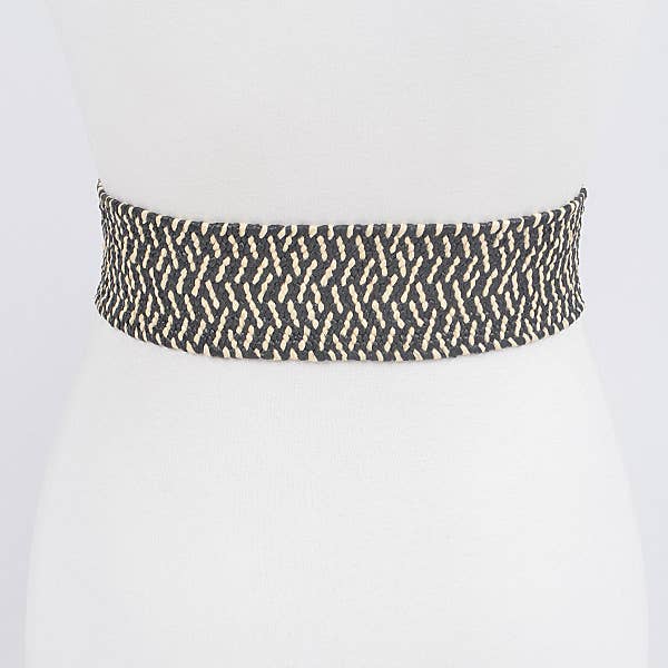 3AM BY H&D ACCESSORIES - Wholesale Belt - Women's - Metal Buckle Stretch Waist Belt