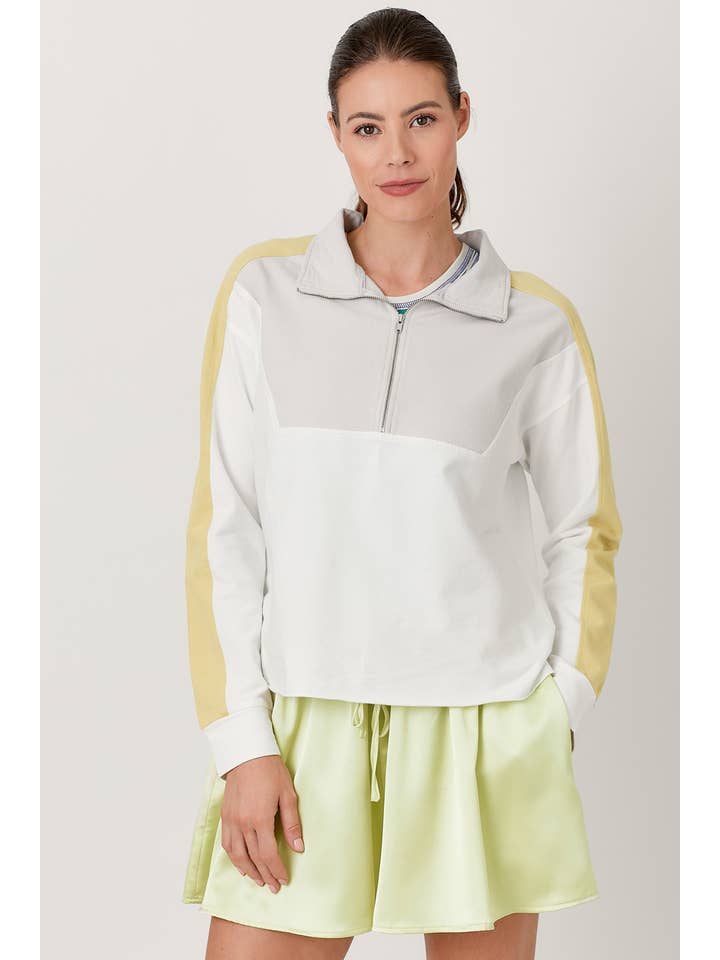 Mystree - Wholesale Sweatshirt - Women's - 60544 Color Block Terry Pullover