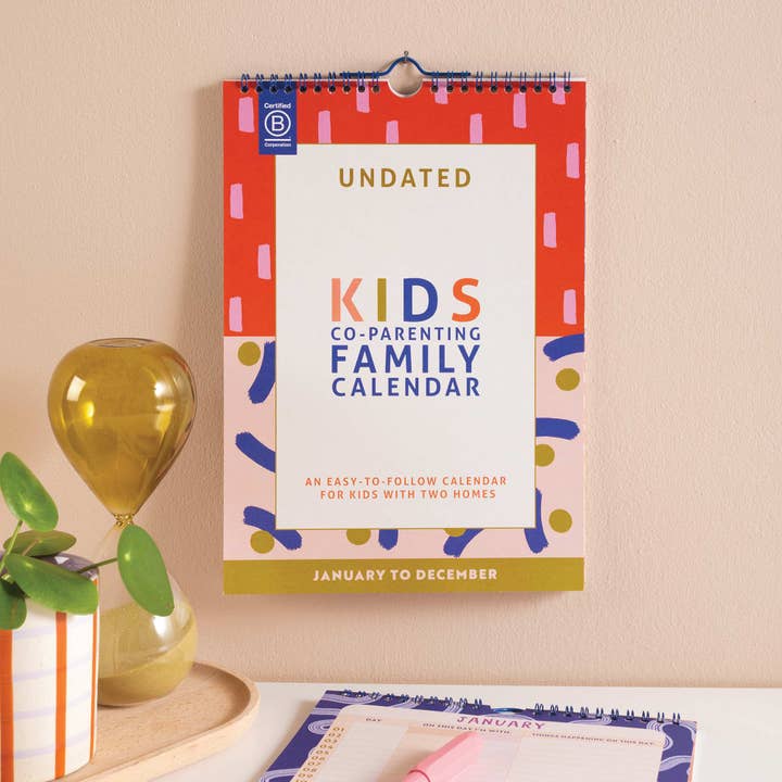 Undated Kids Co-Parenting Family Calendar for wholesale by Good Tuesday (Once Upon a Tuesday)