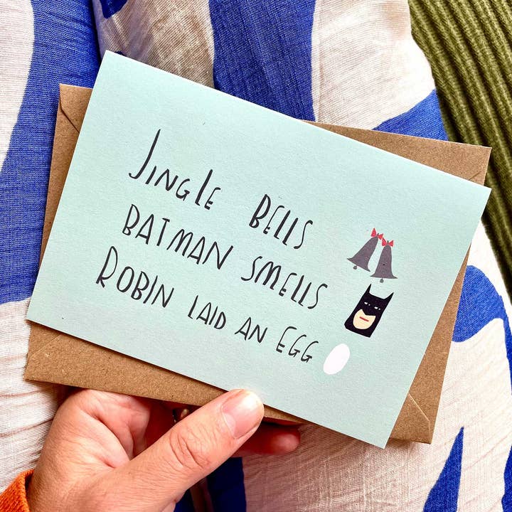 Jingle bells batman cheira cartão por atacado de Nicola Rowlands