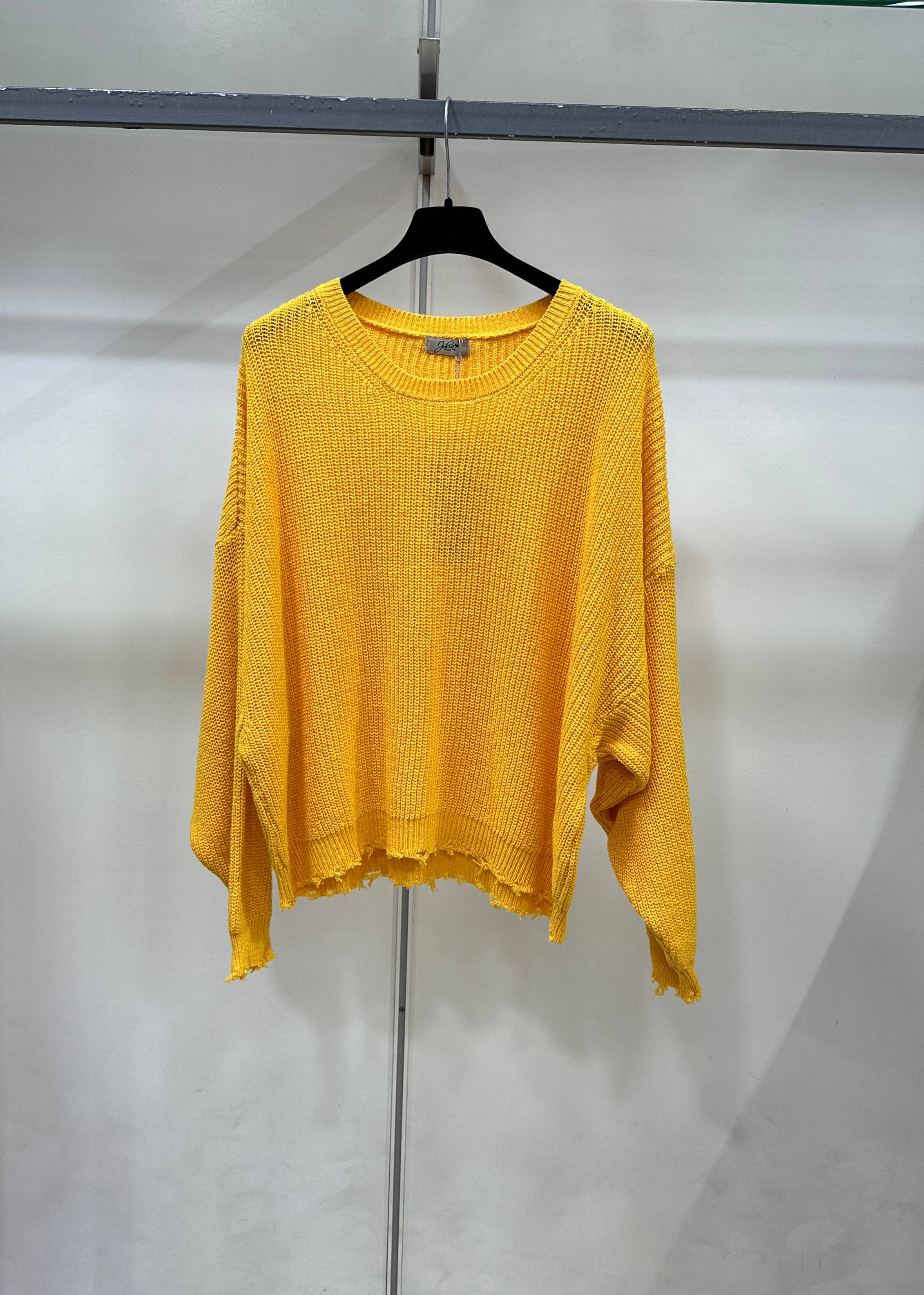 JULIA PARIS – wholesale Pullovertröja - Dam – Långärmad bomullströja med små fransar5