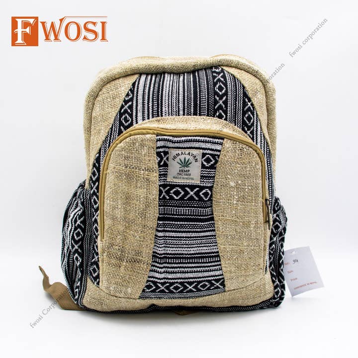Mochila de Viaje de Cáñamo Bolsa de Uso Diario para venta al por mayor de Fwosi