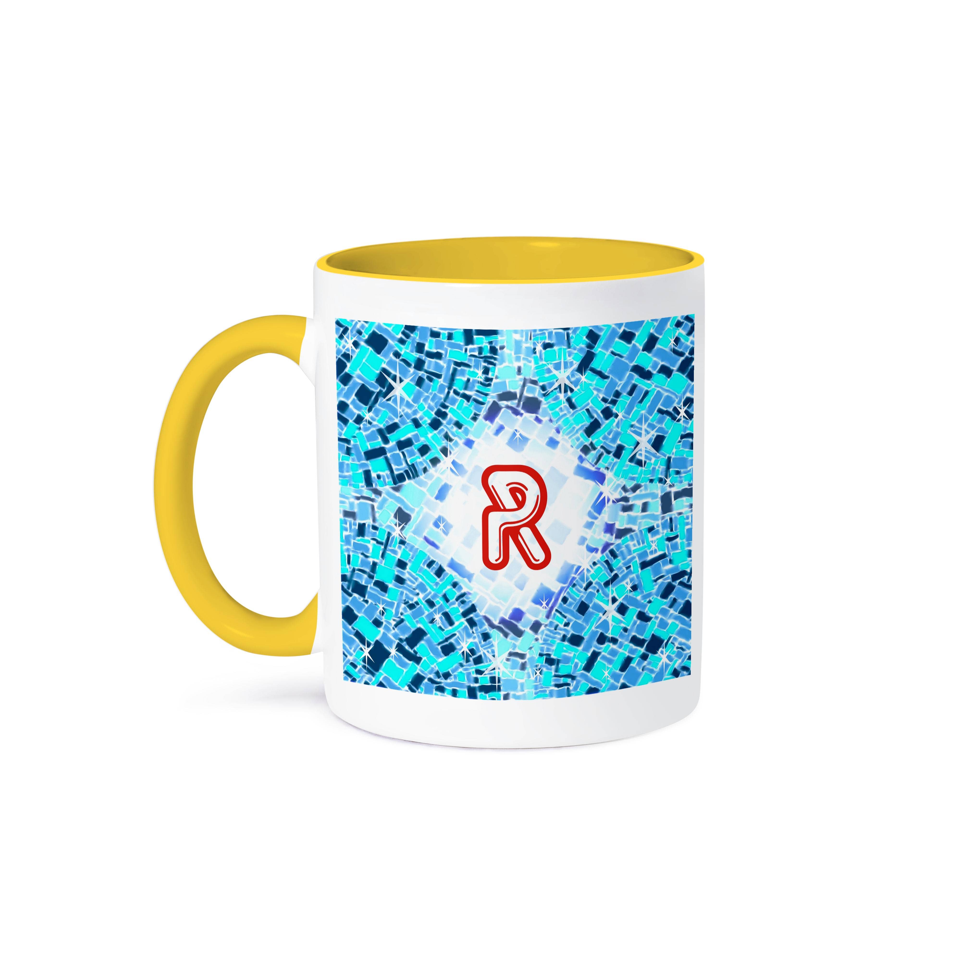 3dRose - Wholesale Coffee Mug - 3dRose, Initial R- Swimming Pool Reflections with Pool Float Initial in Red, Mug0