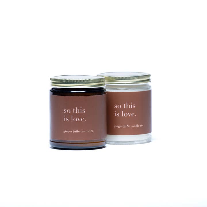 så dette er kærlighed • 9 oz ren stearinlys for engroshandel hos Ginger June Candle Co.