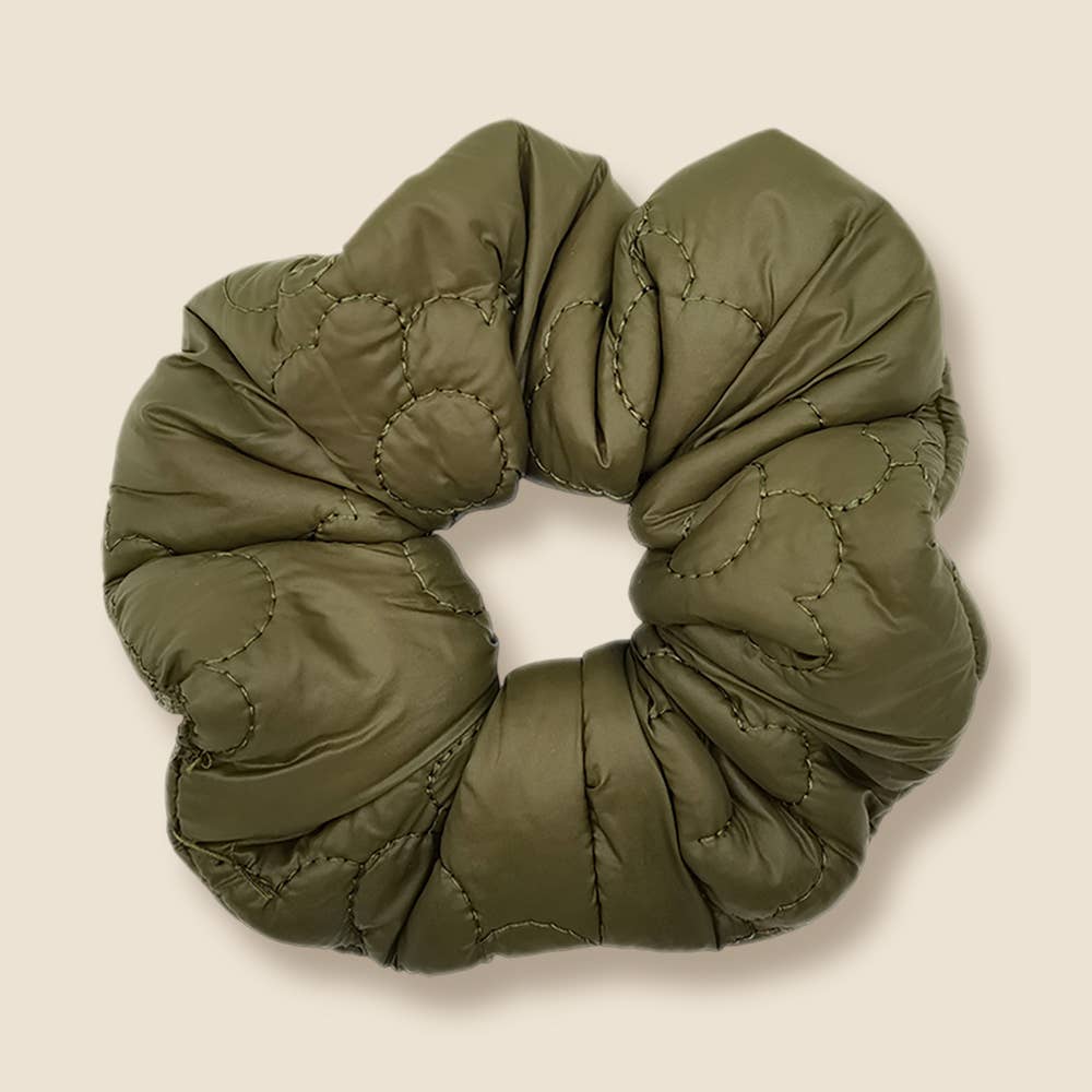Sensibling Corp. – wholesale Scrunchie - Women’s – Flower Quilted Padded Scrunchie3