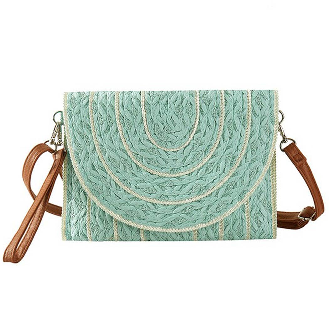 3AM BY H&D ACCESSORIES - Wholesale Crossbodytas - Dames - STIKSEL GEDETAILLEERDE STRO CLUTCH & SCHOUDELTAS1