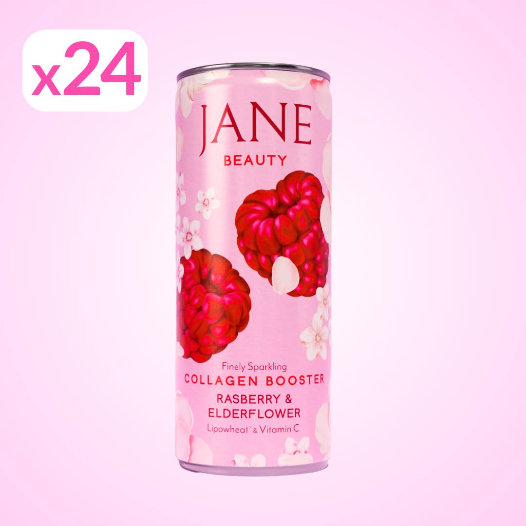 JANE - Wholesale Drink Mix - Beauty Drink Collagen Booster Raspberry Elderberry 25cl x24