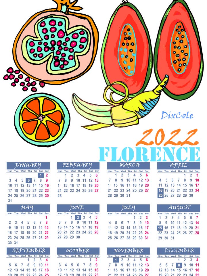 Tutti Frutti 2022 Verzamelkalender voor wholesale door dixcole